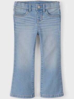 Cat & Jack Light Wash Stretch Toddler Girls Flare Jeans